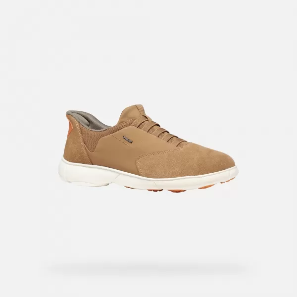  Pánské tenisky GEOX NEBULA 2.0 PLUS FAST IN G014417 HNĚDÁ 