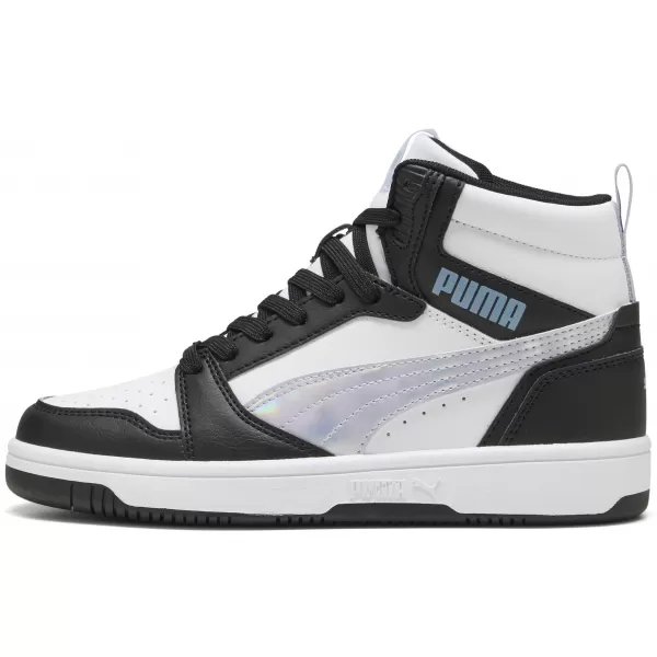  Dámské boty PUMA REBOUNDV6MIDSPACEBELLEJR 402768-02 PUMA BLACK/LILAC CRUSH/WHITE 