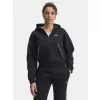 Dámská mikina UNDER ARMOUR RIVAL FLC PIPED HZ HOODIE 6003707-005 ČERNÁ