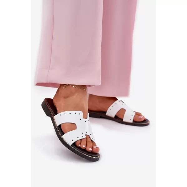  Dámské pantofle ZAZOO 40326 WHITE 