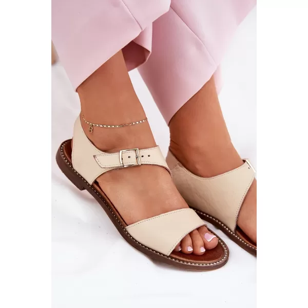  Dámské sandály ZAZOO 3014 BEIGE 