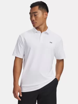 Pánské triko UNDER ARMOUR T2G PIQUE POLO 6012303-100 BÍLÁ