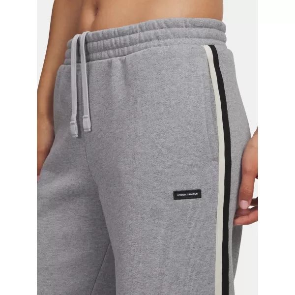  Dámské sportovní kalhoty UNDER ARMOUR ICON HWT FLC PUDDLE PANT 6004851-011 ŠEDÁ 