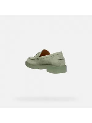 Dámské mokasíny GEOX SPHERICA EC1 B G013072 ZELENÁ