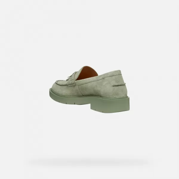  Dámské mokasíny GEOX SPHERICA EC1 B G013072 ZELENÁ 