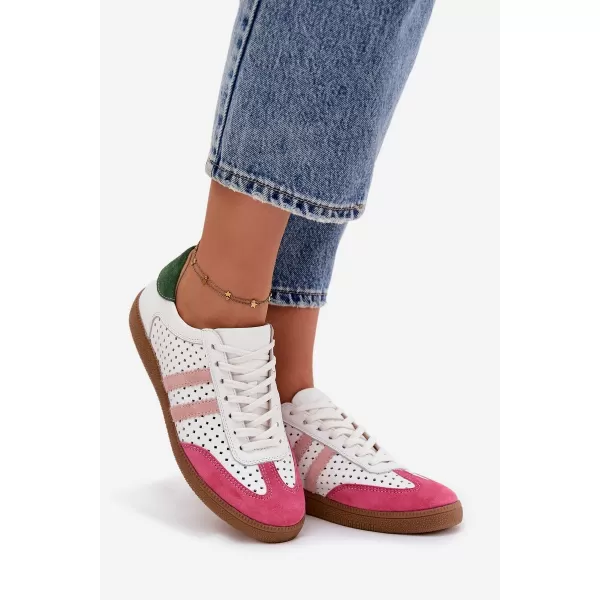  Dámské tenisky ZAZOO N1318 PINK/WHITE/GREEN 