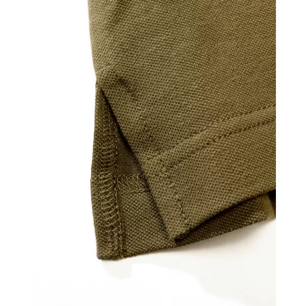  Pánské triko s límečkem BRANDIT 4215 OLIVE 