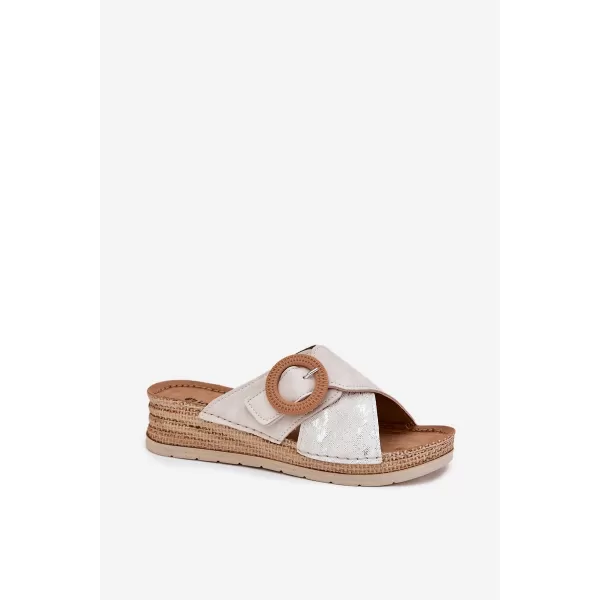  Dámské sandály INBLU RV000012 BEIGE 