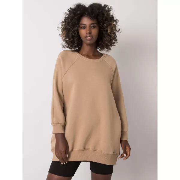  Dámská mikina EX MODA EM-BL-623.06 DARK BEIGE 