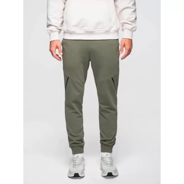  Pánské tepláky OMBRE OM-PASK-0280 OLIVE 