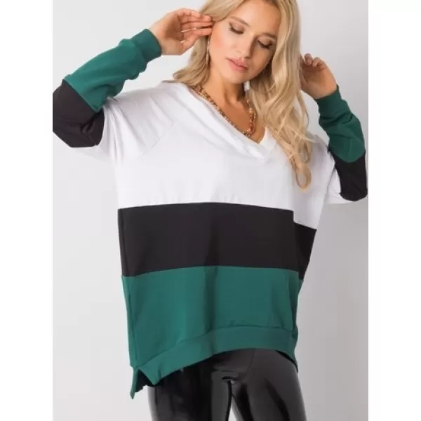  Dámská mikina RUE PARIS RV-BL-5972.07 DARK GREEN 