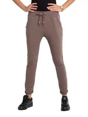 Dámské tepláky BASIC FEEL GOOD RV-DR-3698.08X BROWN