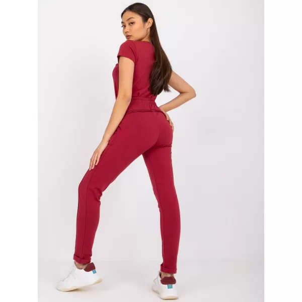  Dámské tepláky BASIC FEEL GOOD RV-DR-3589.06X BURGUNDY 