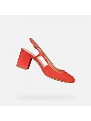 Dámské boty GEOX VIRNILISA 65 G013228 ČERVENÁ