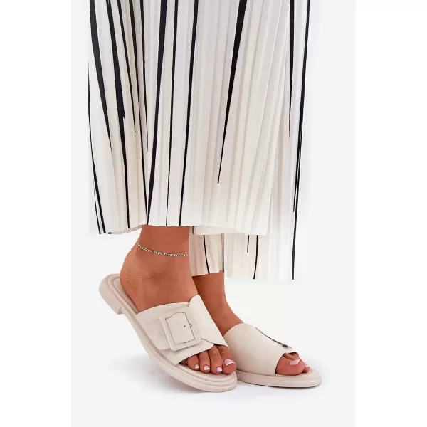  Dámské pantofle D&A SJ2302-01 BEIGE 