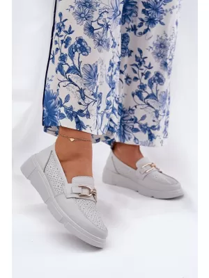 Dámské mokasíny VINCEZA 88007 WHITE
