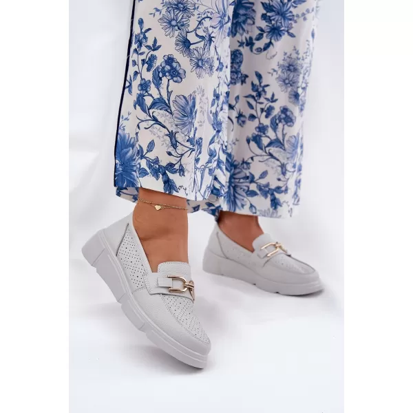  Dámské mokasíny VINCEZA 88007 WHITE 