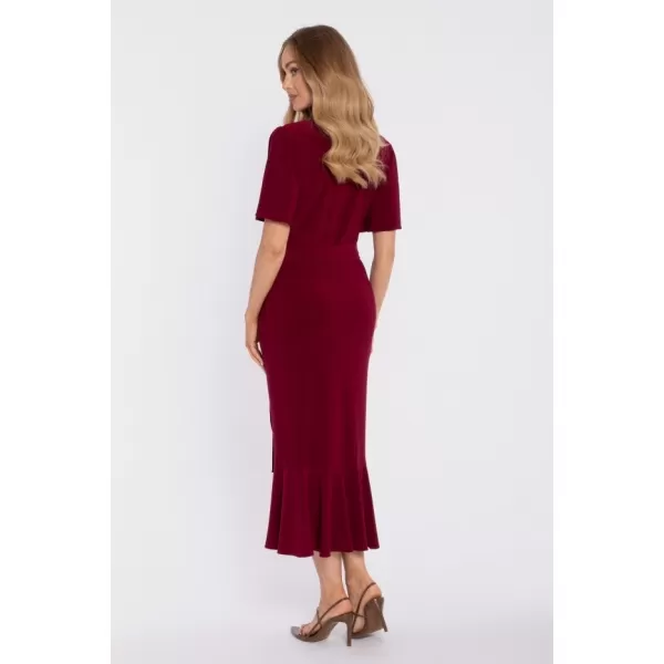  Dámské šaty MOE M912 MAROON 