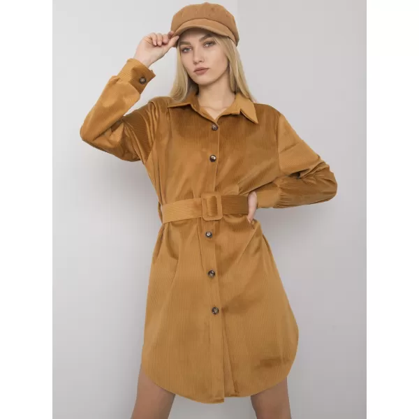  Dámské šaty ITALY MODA DHJ-SK-10333.12P CAMEL 