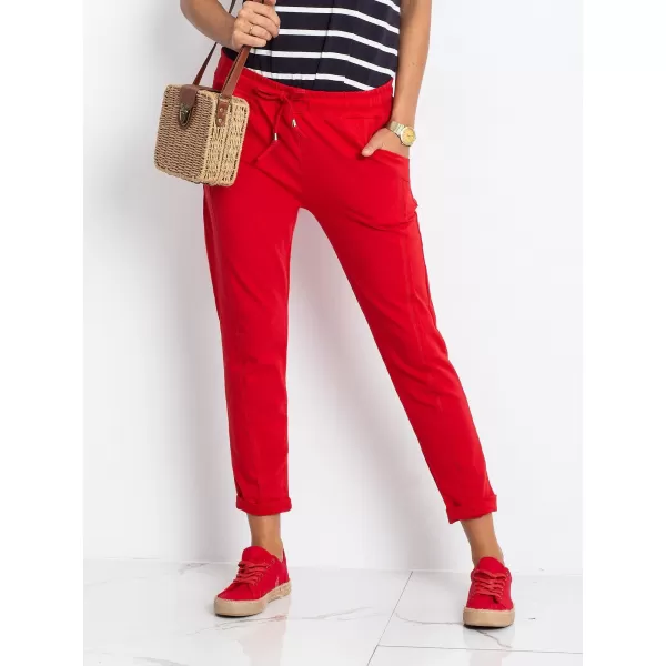  Dámské tepláky BASIC FEEL GOOD RV-DR-3589.08X RED 