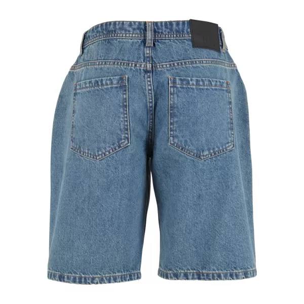  Dámské kraťasy DEF DFLSH035 MID BLUE WASHED 