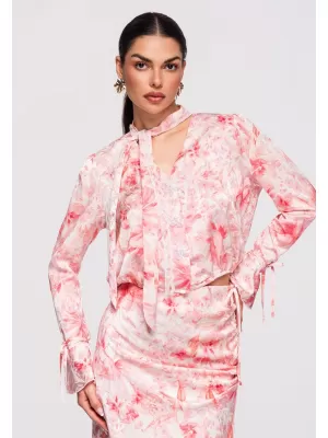 Dámská košile LARICA OW-SH-E0033 ROSE