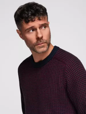 Pánský svetr OMBRE OM-SWSW-0122 MAROON