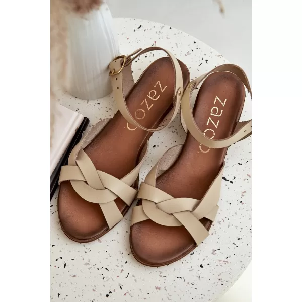  Dámské sandály ZAZOO 40372 BEIGE 