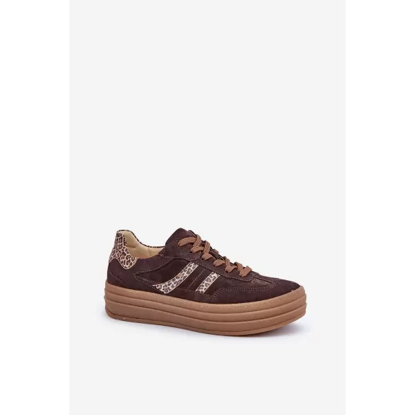  Dámské boty ZAZOO N1176 BROWN/BEIGE 