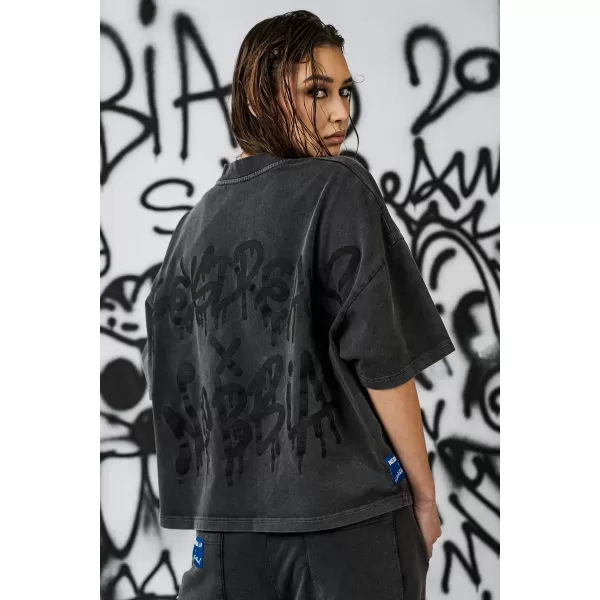  Dámské oversized triko NEBBIA x Sexsdreams 814 BLACK 