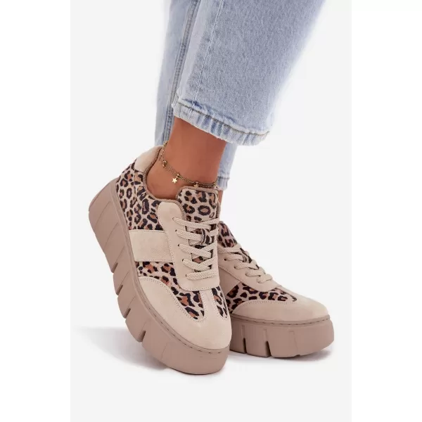  Dámské tenisky VINCEZA LEOPARDO BEIGE 