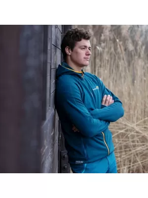 Pánská mikina PROGRESS TOREZ HOODY MERINO MODRÁ