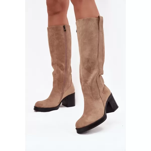  Dámské kozačky BOTO SANELLE 40149 KHAKI 