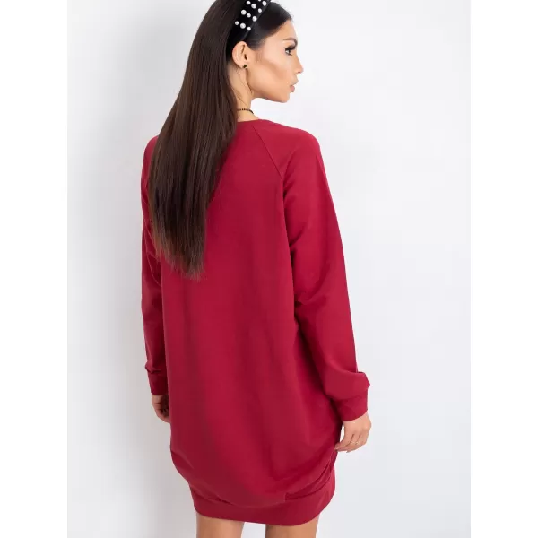  Dámské šaty BASIC FEEL GOOD RV-TU-5184.93P BURGUNDY 