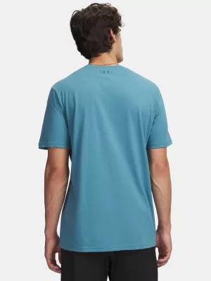 Pánské triko UNDER ARMOUR UA M WM LOCKER TAG SS 6012778-466 MODRÁ