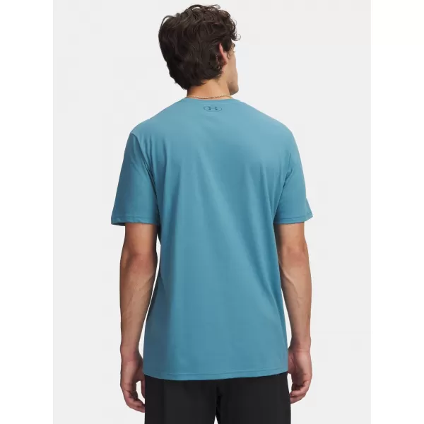  Pánské triko UNDER ARMOUR UA M WM LOCKER TAG SS 6012778-466 MODRÁ 