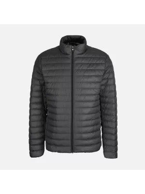 Pánské péřová bunda GEOX WARRENS G014372 ŠEDÁ
