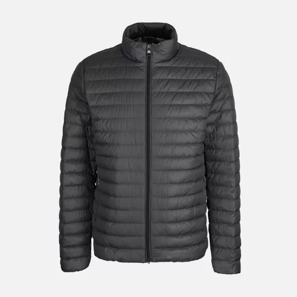  Pánské péřová bunda GEOX WARRENS G014372 ŠEDÁ 