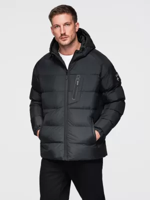 Pánská bunda OMBRE OM-JAHP-0302 BLACK