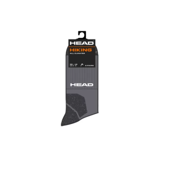  Ponožky HEAD HIKING ALL CLIMATES CREW 2P 701024002 GREY 