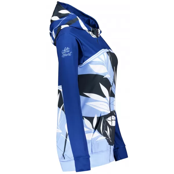  Dámská mikina na zip premium ALTISPORT VOJ/ALW128MI02 MODROBÍLÁ 