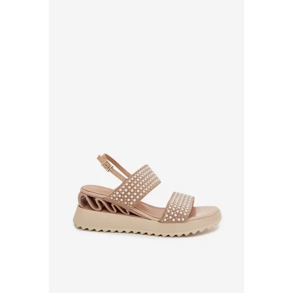  Dámské sandály D&A CR61-3067 BEIGE 