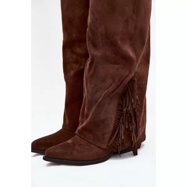  Dámské kozačky BOTO ZALIA 38567 BROWN 