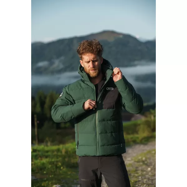  Pánská zimní bunda NORDBLANC BRAMBLE NBWJM8258 TMAVĚ ZELENÁ 