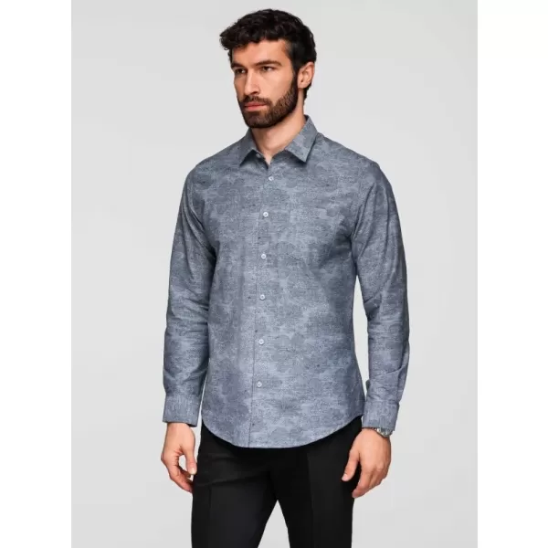  Pánská košile OMBRE K701 GREY 