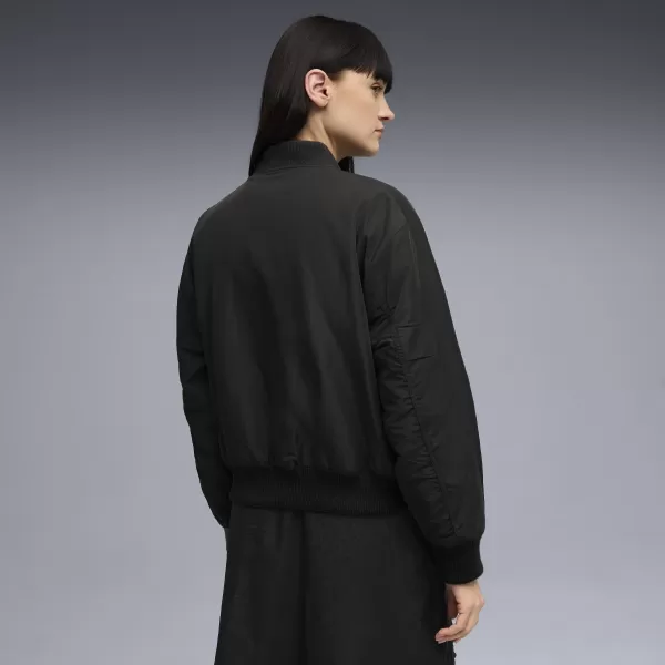  Dámské bunda PUMA T7 SATIN BOMBER JACKET 632168-01 PUMA BLACK 