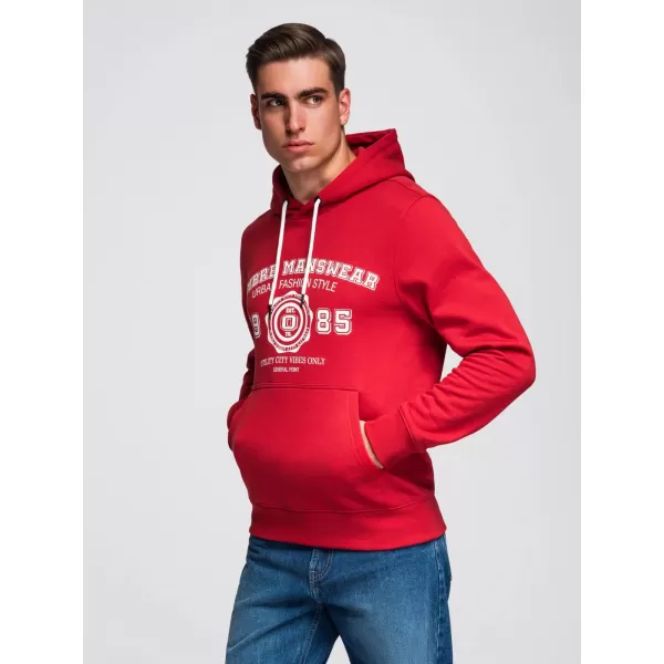  Pánská mikina OMBRE B1714 RED 
