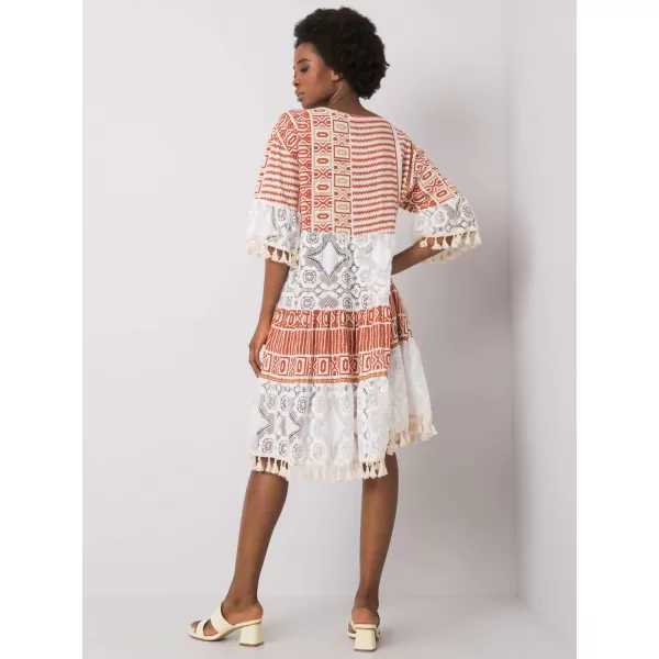  Dámské šaty ITALY MODA DHJ-SK-13567.41P DARK ORANGE 