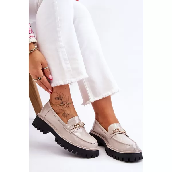  Dámské mokasíny S.BARSKI Ronin LIGHT GREY 