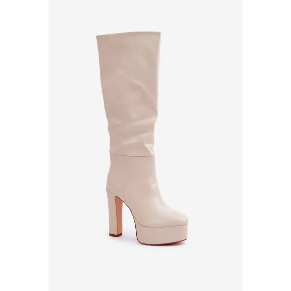  Dámské kozačky BOTO FELILORN 35100 BEIGE 